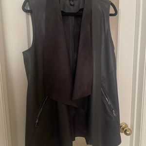 Leather Suede Vest